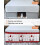 Saia de cama natalina tamanho King Size com estampa de floco de neve e queda de 40 cm (16 polegadas). 7