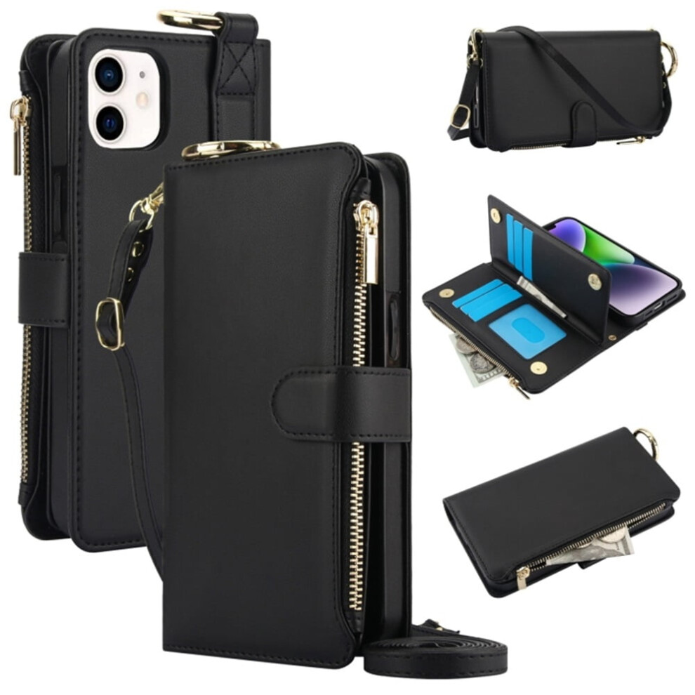 Iphone 12 Mini Magnetic Flip Wallet Case Black 9180435680532