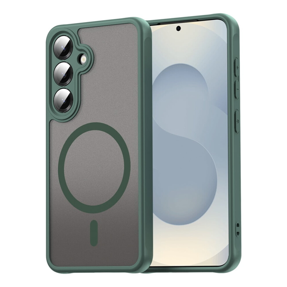 Magnetic Translucent Matte Case For Samsung Galaxy S24 5G – Magsafe Compatible, Military-Grade Drop Protection, Green 9152228520875