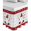 Saia de cama natalina tamanho King Size com estampa de floco de neve e queda de 40 cm (16 polegadas). 8