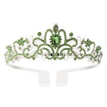 Crystal Tiaras Crowns for Bride Wedding Ceremony Photography Crownpiece with Rhinestones for Women Special Occasion