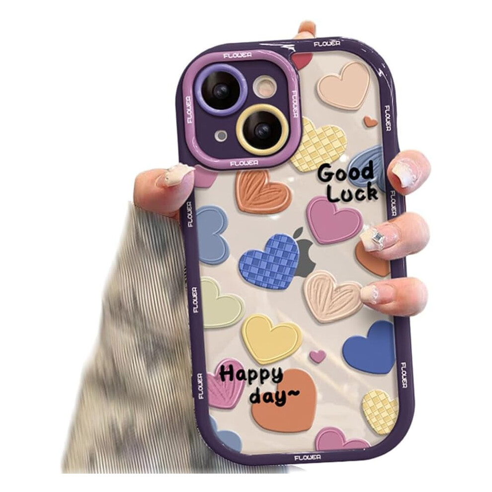 Iphone 11 Pro Max Cartoon Heart Case Shockproof Purple 9180435680075
