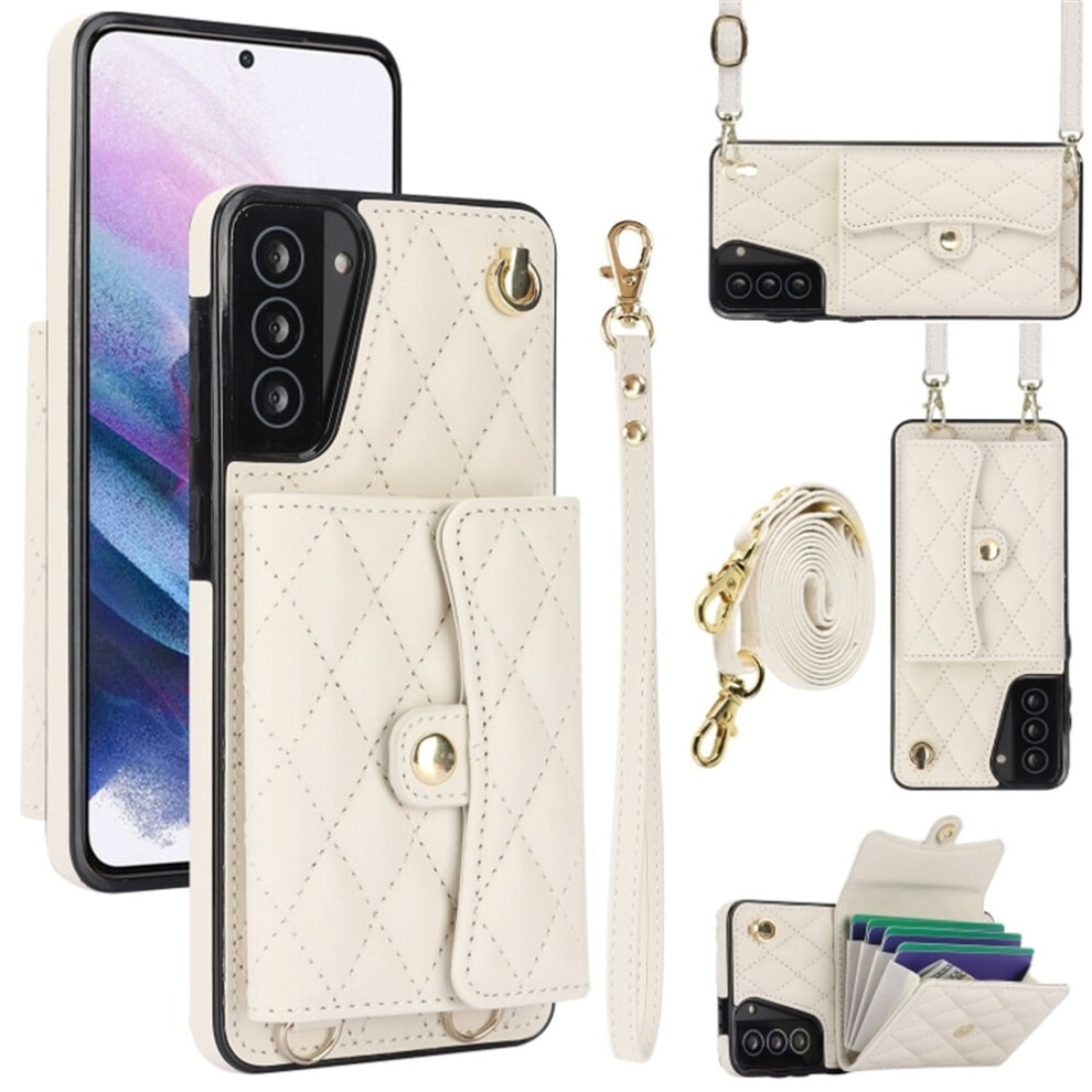 Samsung Galaxy S21 Fe 5G Magnetic Flip Wallet Case White 9180435681744