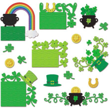 Saint Patrick's Day Clover Hat Corner Cutting Dies, Carbon Steel Embossing Stencils for Card Making, DIY Scrapbooking & Craft Decor