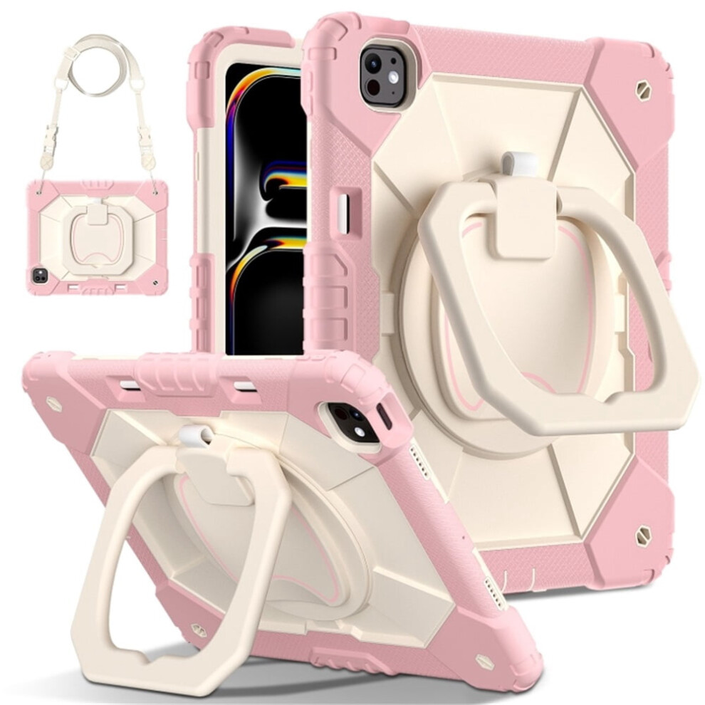 Ipad Pro 11 Shockproof Case 360 Stand Strap Pink 937196942770