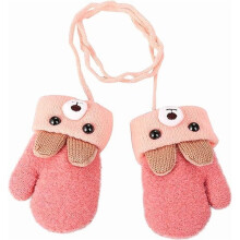 Toddler Kids Warm Winter Gloves, Cute Infant Baby Boys Girls Thick Fleece Lined Full Finger Ski Snow Gloves Mittens