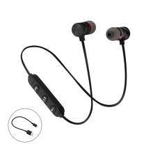 Neckband Bluetooth 5.0 Earbuds Sport Magnetic Wireless Headphones Stereo Music Earbuds Metal with Mic