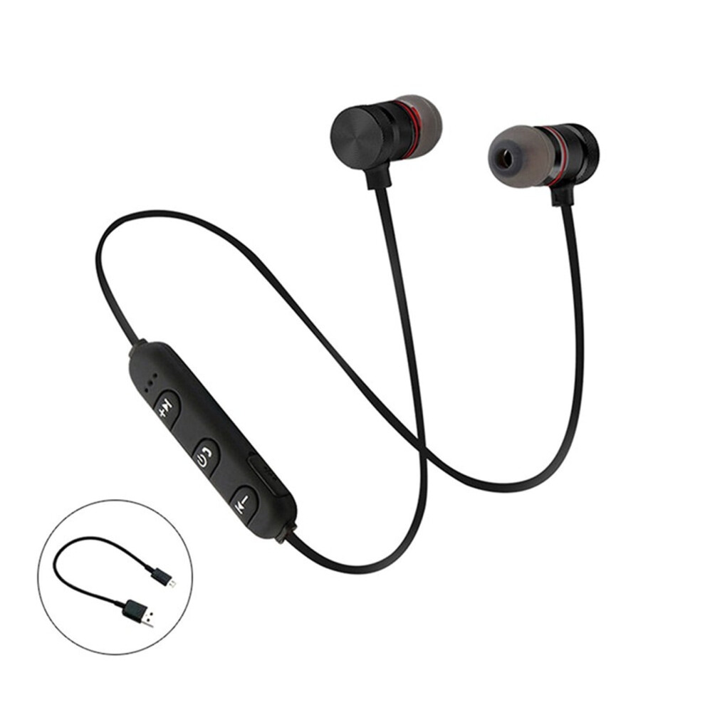 Neckband Bluetooth 5.0 Earbuds Sport Magnetic Wireless Headphones Stereo Music Earbuds Metal With Mic 9152228521933