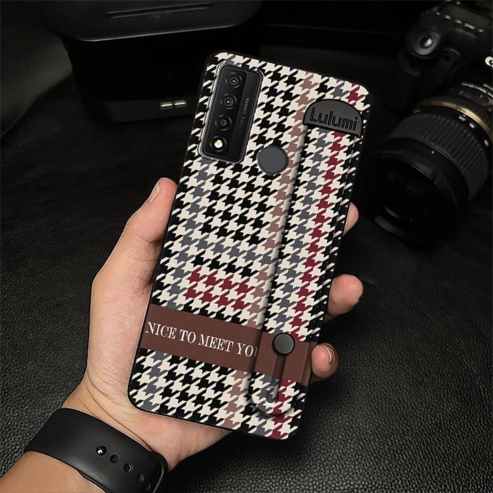 Phone Case Compatible With Tcl 20 Xe Â Silicone Protective Cover With Kickstand, Wrist Strap, Anti-Shock & Waterproof 9170372131525