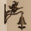 Μεταλλικό Κουδούνι Επιτοίχιας Πόρτας Flying Witch, Vintage Gothic Διακόσμηση Κουδουνιού – 5