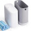 Slim Bathroom Trash Can with Lid 3 Gal White Includes 5 1