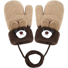 Toddler Winter Gloves Fleece-Lined Full-Finger Mittens