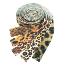 5x 2.5 cm leopard print velvet ribbon velvet braid decorative ribbon bow ribbon