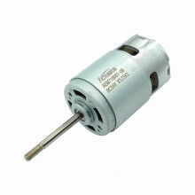 Motor 775 DC12V18V24V36V de alta potência com eixo de parafuso, rolamento de esferas frontal, velocidade média a alta e grande torque para