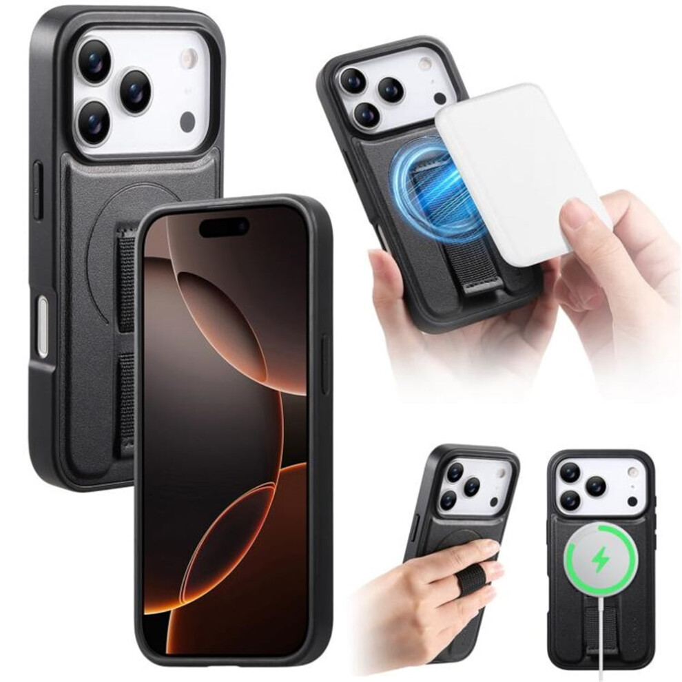 For Compatible With Iphone 17 Pro 6.3" Case With Belt Clip Holster And Kickstand Magsafe Magnetic Phone Cases,,For Compatible With Iphone 17 Pro Black 9165521633036