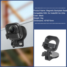Base magnética para placa traseira da Insta360Go Ultra, acessórios para suporte de placa traseira de câmera.