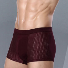 Boxer Boxer de Fibra de Bambu Boxhero para Conforto o Dia Todo, Cueca Masculina Boxhero - VERMELHA - XXXL