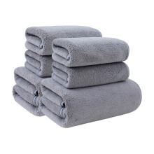 6-Piece Absorbent Soft Bath Towel Set, Thick Durable Face & Body Towels for Spa, Bathroom, Pool, Beach – Compatible with Home Use