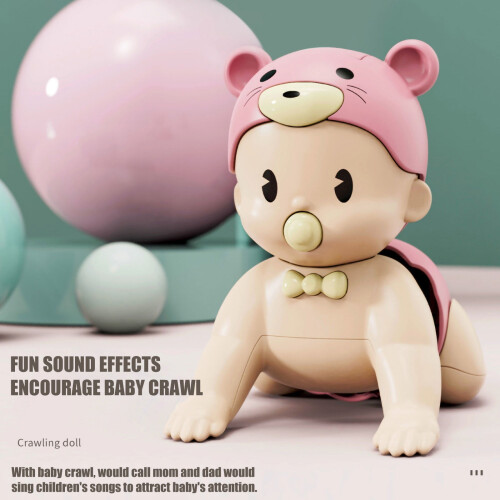 Interactive Singing Crawling Baby Doll Toy for Toddlers 2-5 2