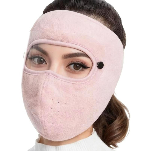 Winter Windproof Face Mask with Detachable Goggles 1pc