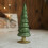 LED Glass Christmas Tree Warm White Lights Battery Powered 2