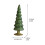 LED Glass Christmas Tree Warm White Lights Battery Powered 3