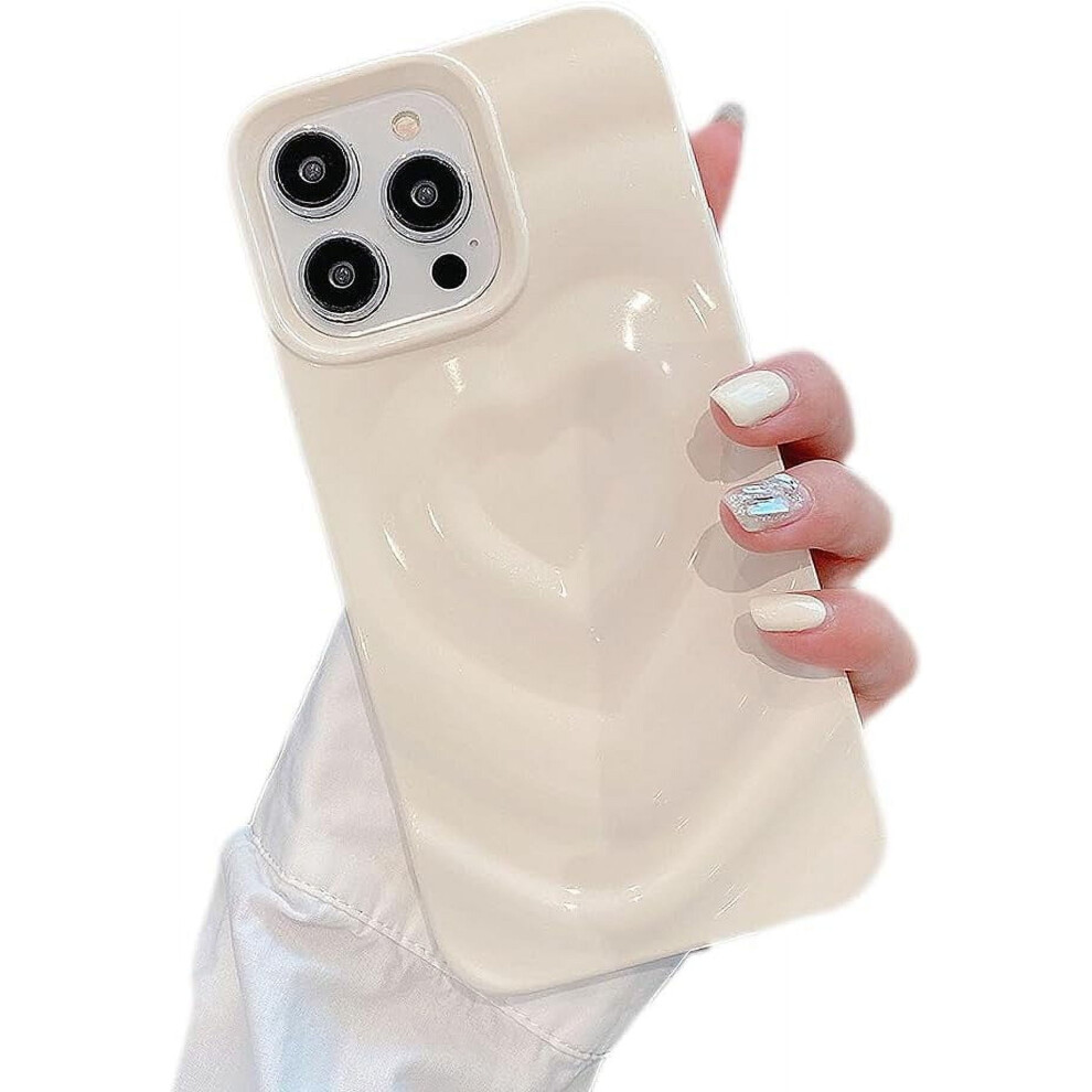 Iphone Case Water Ripple Love Heart Iphone 13 White 968604475900