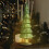 LED Glass Christmas Tree Warm White Lights Battery Powered 4