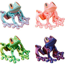 Magnetic Frog Toy 3D Printed Realistic Movable 4PCS 5 inch