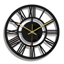 Home Decor Focal Point Pictures Acrylic Living Room Decor Dining Rooms Round Black Silent Clock Specifications Vintage Modern