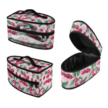 Custodia per ferro da stiro a vapore portatile con motivo ciliegie, custodia da viaggio portatile, solo custodia