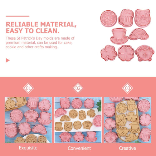 8Pcs Cake Molds Clovers Shaped Biscuit Molds DIY Baking Molds Kitchen Baking Tools 2