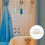 Porte-brosse à dents en fer ajouré, doré, 1 pièce 8