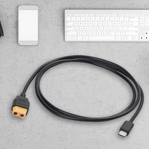 Καλώδιο γρήγορης φόρτισης τύπου C σε XT60 100W για ηλιακά κύτταρα και εξωτερική λύση 1