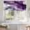 Marble Grey Purple Valance 54x18in Light Filtering 4