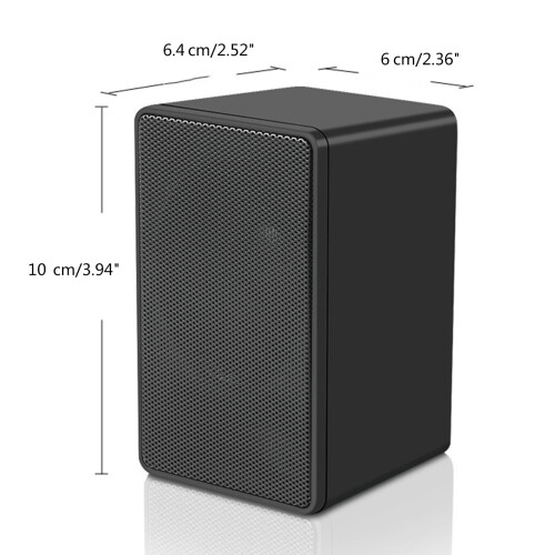USB Wireds Speaker Stereo Subwoofer Sound Box 3.5mm Input USB Power Computer Speaker for Desktop PC 2