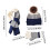 Παιδικό σετ 3 τεμαχίων Knit (ηλικίες 8-15): Λούτρινο κασκόλ, γάντια και καπέλο – Ζεστό 3