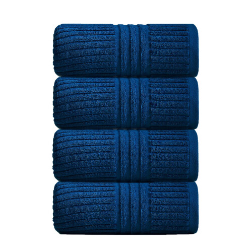 Ensemble de serviettes de bain en polyester doux et absorbant, 4 pièces 1