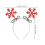 Snöflingehårband Festlig Plastdesign 4 st 2