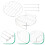 2Pcs Round Cooking Rack Stainless Steel Cooling Steaming Rack Kitchen Baking Stand 7