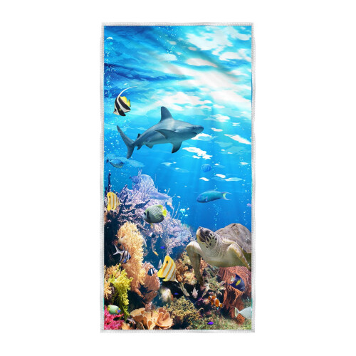 Μαλακή πετσέτα θαλάσσης από μικροΐνες, 30x60", γρήγορο στέγνωμα, ελαφριά, μεγάλη, 1