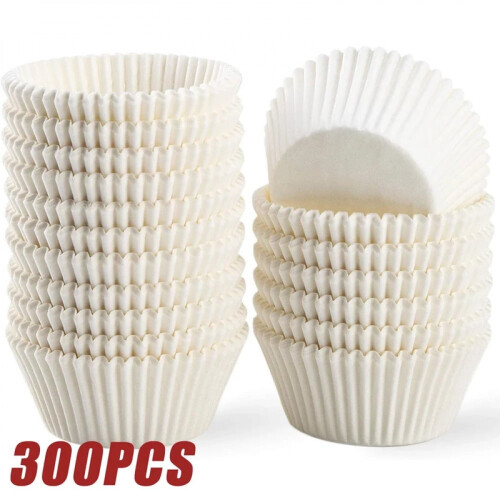 Cupcake Liners Pure White Food Grade 100-300 pcs 1
