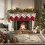 Bas de Noël tricotés rouges et blancs avec initiales, 18 cm (7 pouces) 6