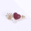 Herzbrosche mit Kristallschleife, Retro-Corsage-Schmuck 5