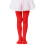 Girls Leggings Red Stretchy Basic Dance Tights Size 8-9 4