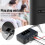Bluetooth stereo-adapter, Bluetooth 5.3-ontvanger, multifunctionele interface, draadloze verbinding met groot bereik, intuïtief LCD-scherm. 4