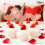 Glitter hart taarttopper Valentijnsdag, 20 stuks 4