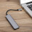 Προσαρμογέας HDMI τύπου C με διανομέα USB με απαγωγή θερμότητας, προσαρμογέας 7