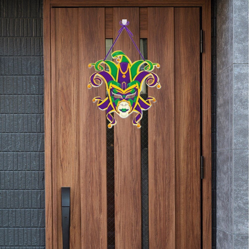 Mardi Gras dörrskylt – Pappersdekorationer, 2 st 2