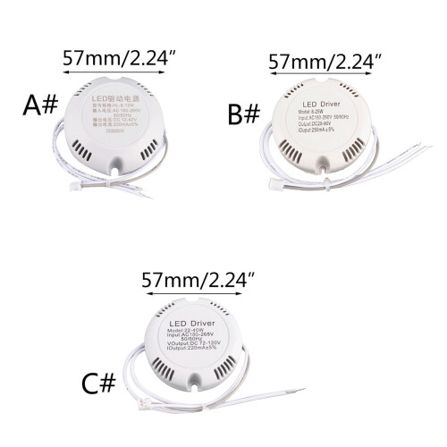 Alimentation pour plafonnier LED non isolée 50-60 Hz 1